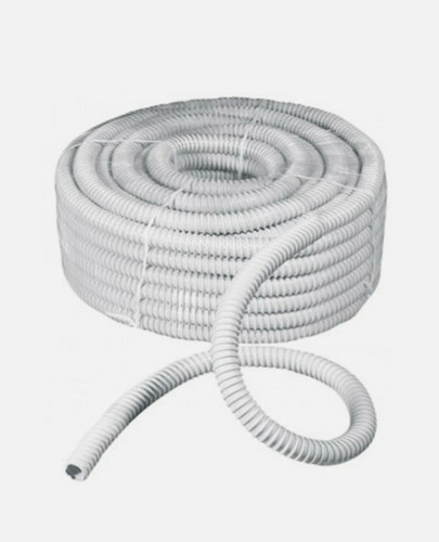 Guaina pvc spiralata - guaina, bianca