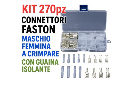 Kit 270pz connettori - kit, elettrici
